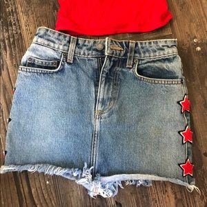 CARMAR DENIM MINI W STARS